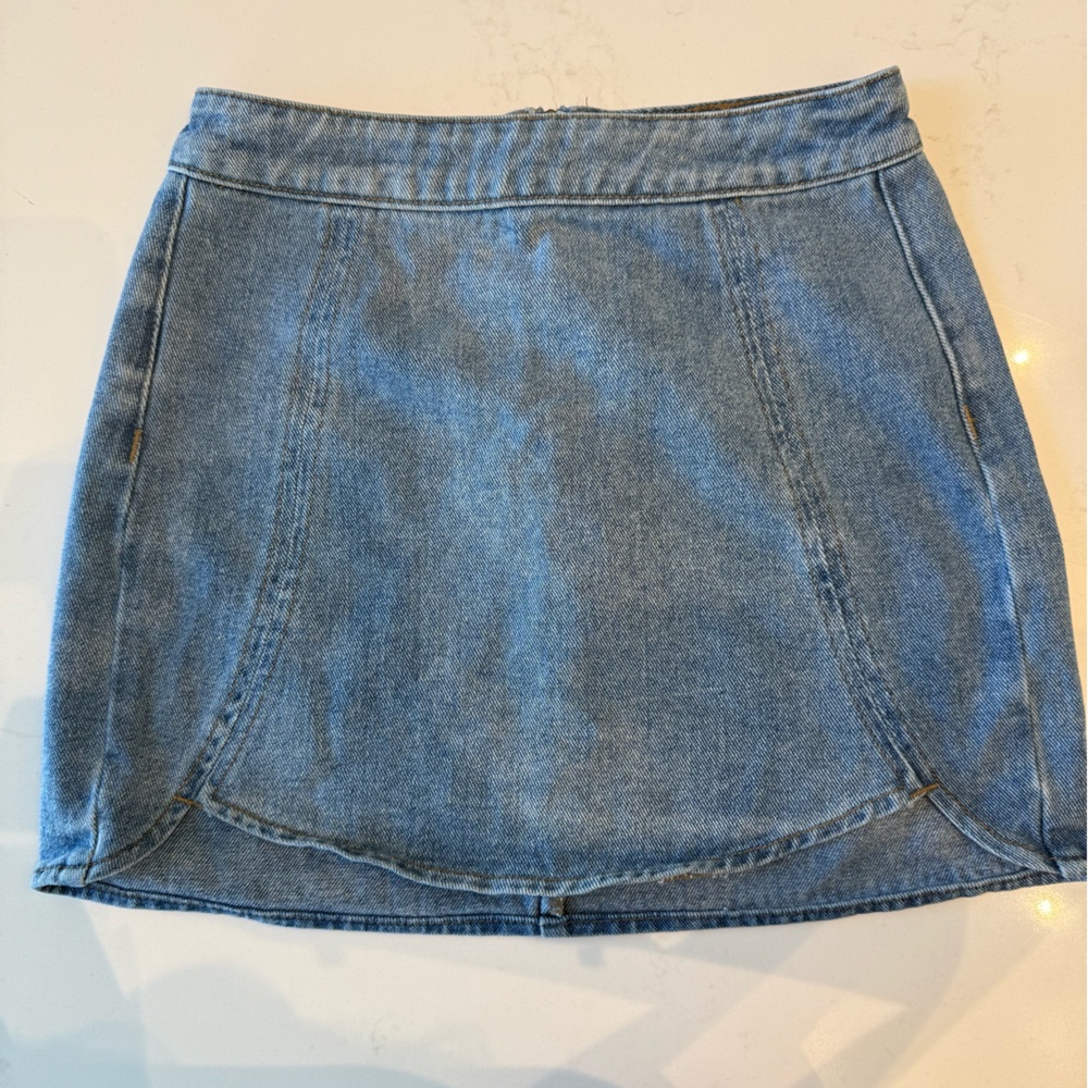 PacSun Light Blue Denim Skirt